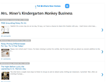 Tablet Screenshot of mrsminersmonkeybusiness.com